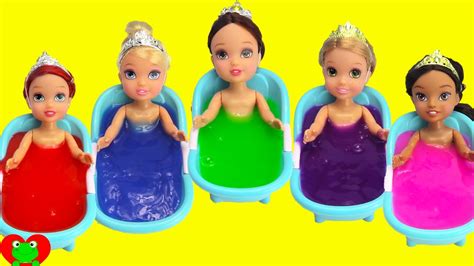 princess videos toys|Princess Slime Bath Surprises LEARN Colors .